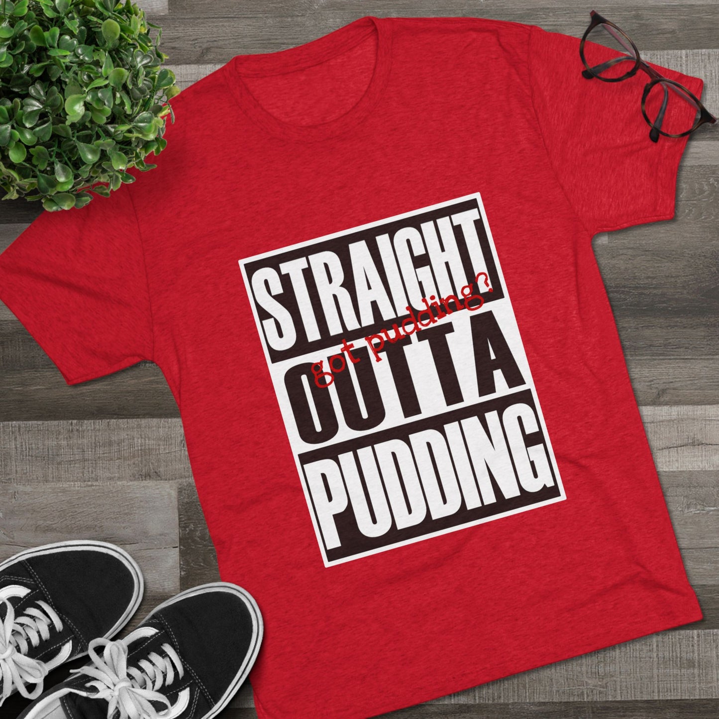 Men's Tri-Blend Crew Straight Outta Soft Tee