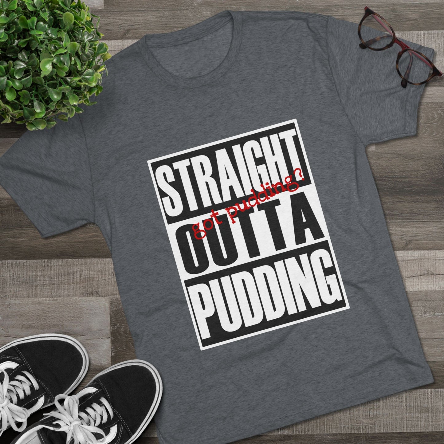 Men's Tri-Blend Crew Straight Outta Soft Tee
