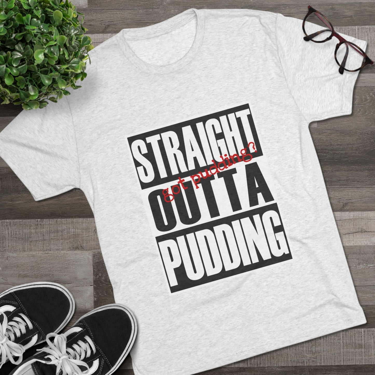 Men's Tri-Blend Crew Straight Outta Soft Tee